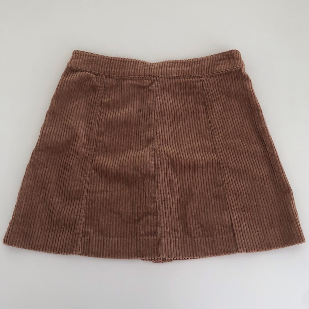 🎀 5/$25 Zara Trafaluc brown corduroy mini skirt sz XS - Picture 2 of 7